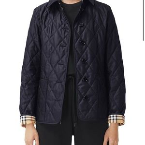 Navy Burberry quilted Jacket - worn once!